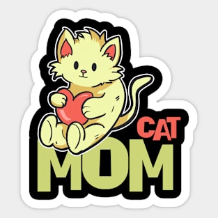 Cat Mom Sticker